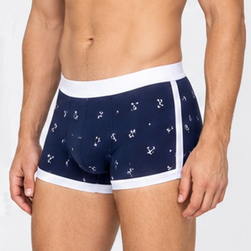 ⚓ Horgony mintás stretch férfi alsónadrág modern csípő fazonnal.