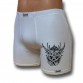 Fehér stretch alsónadrág, viking mintával